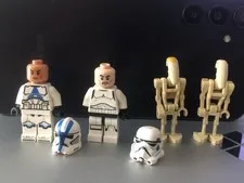Lego Starwars minifigures troopers and droids