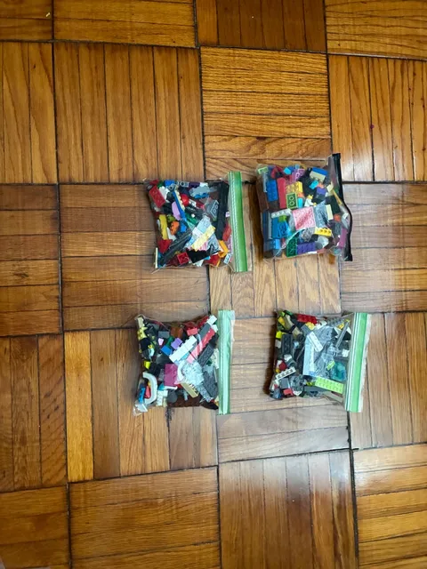 Lego collectible parts for collection 4 bags lot of Legos inside bags