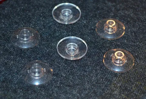 (6) 2x2 CLEAR Translucent Round Dish Bricks - NEW Lego Parts ~