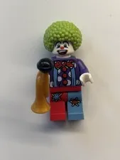 LEGO Birthday Clown Minifigure #850791 gen051 Lime Green Hair BC29 With Horn