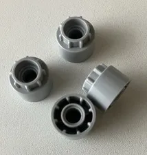 LEGO 4x Technic Driving Ring Extension 8 Teeth Inside & Outside LB GREY #35186
