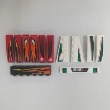 LEGO 8898 Replacement Stickered Parts, Decorated Parts, Printed Parts