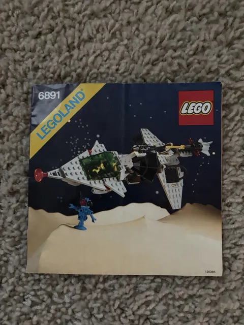 Vintage Lego Space Instructions Only 1980s Legoland 6891 No Bricks