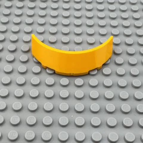 LEGO Vehicle Part - Bright Light Orange - Windscreen 3 x 6 x 1 Curved