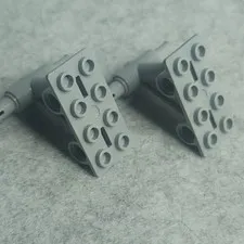 LEGO 42608 Plate 2 x 4 Thin with Bottom Struts to Pins Light Bluish Gray x2