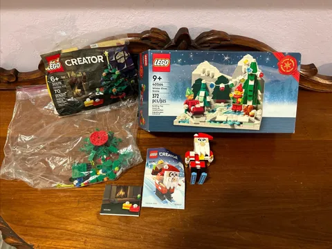 LEGO Winter Elves Scene 40564 Limited Edition Christmas + Lego Santa & Xmas 🎄