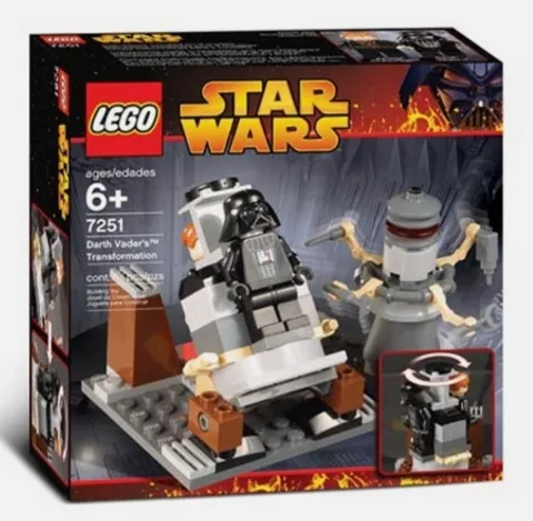 LEGO STAR WARS 7251 Darth Vader Transformation NEW SEALED 2005 Episode III Rare
