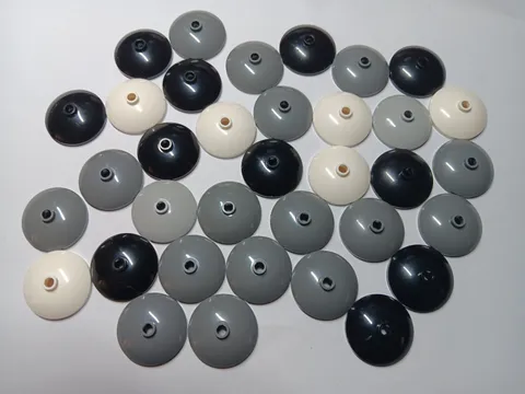 LEGO BULK LOT OF 34 3X3 INVERTED RADAR DISH #43898 MIXED COLORS