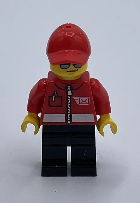Lego Town: City 2008-2009 Minifigure Post007 Postal Worker - Set 7732