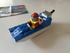 Wave Racer Boat 1990 LEGO Town Set No. 6508 Complete w/ Instructions Vintage!!