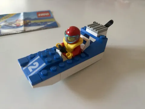 Wave Racer Boat 1990 LEGO Town Set No. 6508 Complete w/ Instructions Vintage!!