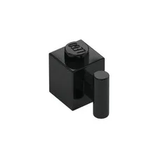 LEGO 35x Black Brick, Modified 1 x 1 with Bar Handle inv.595