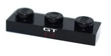 LEGO 1x3 Black Plate Printed GT-R 76917 Fast Furious Nissan Skyline R34 6408451