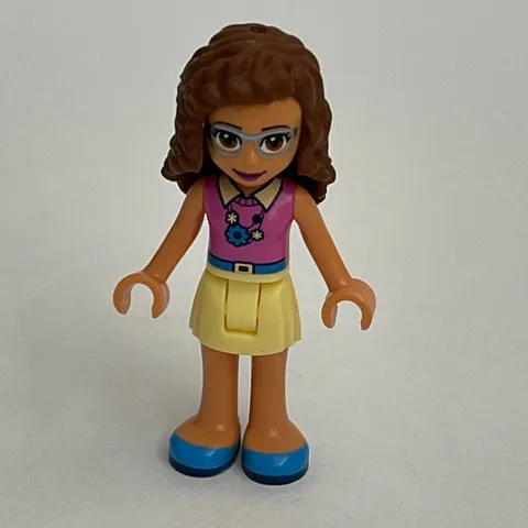 Lego Friends Female Brown Hair Minifig Mini Figure Replacement Parts Pieces