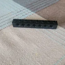Lego 3702 Black Technic, Brick 1 x 8 with Holes
