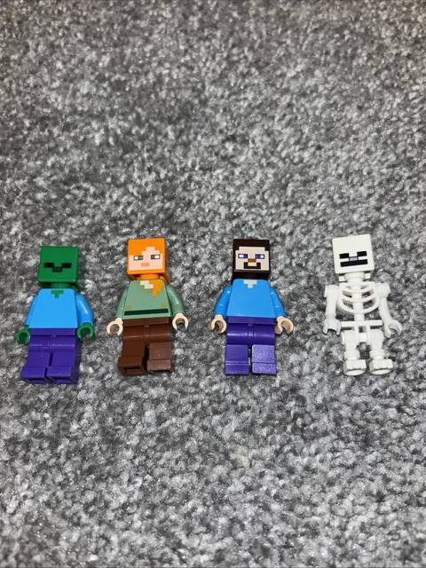 Lego Minecraft Minifigure Lot of 4