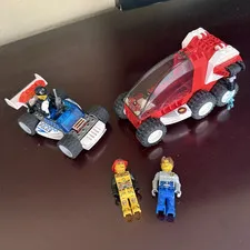 LEGO Lot of jack stone 2 vehicles and 3 minifigures