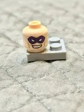 LEGO 3626pb0678 DC Villian Riddler Minifigure Parts Head Only sh0008 Set 6857