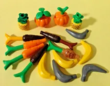 Lego Fruits and Veggies - LOT OF 27 pieces - Pumpkin/Carrots/Pineapple