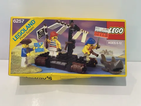 Lego 6257, Castaway’s Raft, Pirates 1, Released 1989, Brand New!