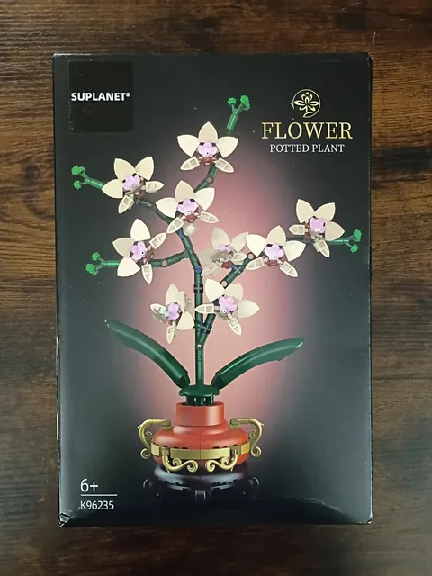 14" POTTED ORCHID + Vase Wall Display Flower Botanical Building Brick Block Set