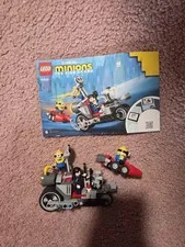 LEGO Minions 75549 Unstoppable Bike Chase The Rise of Gru 136pc Set Boxed 6+