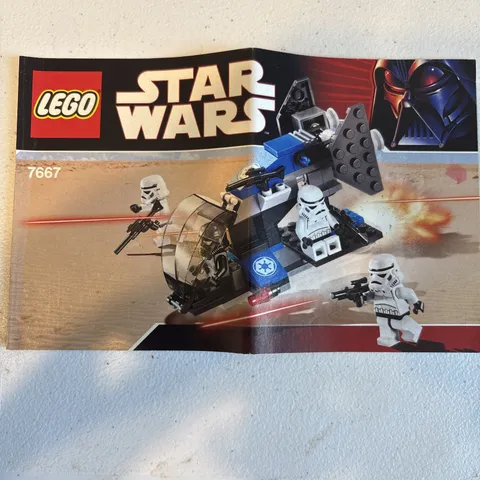 Star Wars Imperial Dropship Lego Instruction Book 7667
