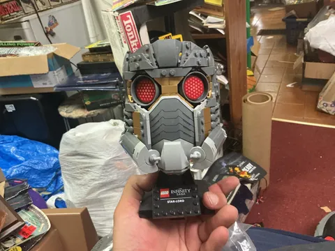 LEGO The Infinity Saga Guardians of the Galaxy Star-Lords Helmet 76251 Sculpture