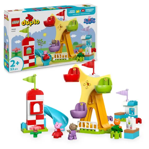 LEGO DUPLO Peppa Big Kermis Fijne Motoriek Speelgoed voor 2 jaar en Ouder, Jonge