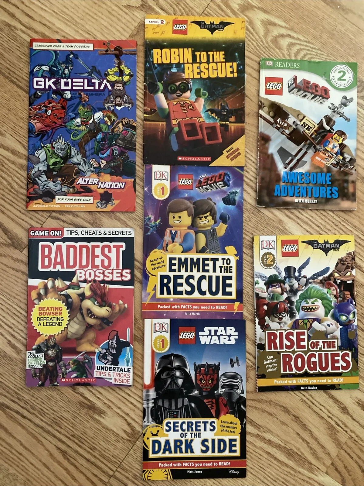 (7) 5 Lego Instruction Books + Baddest Bosses Zelda GK Alter Nation Toy Catalog