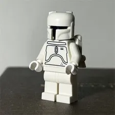 LEGO Star Wars Boba Fett White Prototype Minifigure sw0275 2010