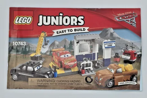 LEGO Juniors 10743 Disney Pixar Cars Smokey's Garage Instruction Manual Only