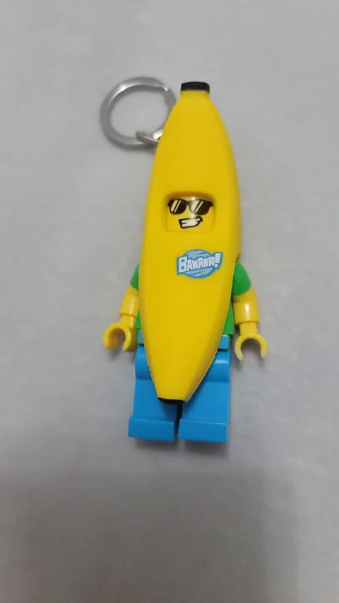 Lego Banana Guy Minifig LED LITE keychain (KE118)