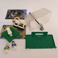 LEGO 3401-2 FOOTBALL ZIDANE SHOOT SCORE SHOOT SCORE SOCCER MINIFIG SKYLIGHT lot