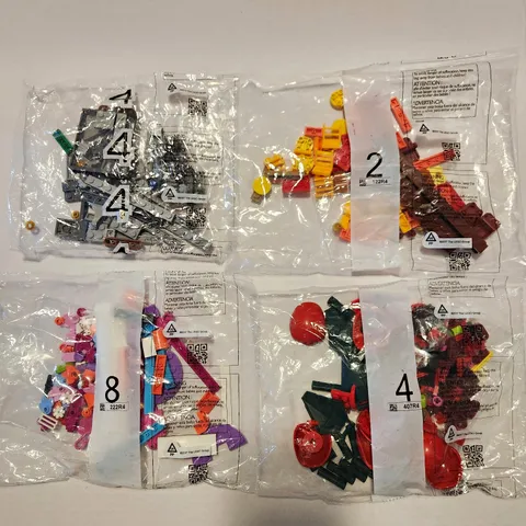 Bulk LEGO Lot 4 Unopened Sealed Bags Mixed Sets Random Bricks Parts Pieces