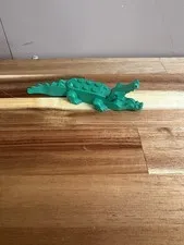 Lego 6026c01 6026 6027 6028 Green Alligator Crocodile With 8 Teeth Figure