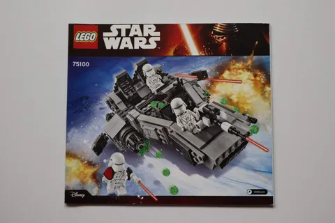 LEGO® Star Wars™ 75100 First Order Snowspeeder™ Instruction Manual Only!