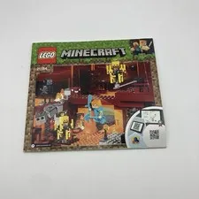 LEGO 21154 Minecraft Blaze Bridge Battle Set With Missing Wither Skeleton Leg