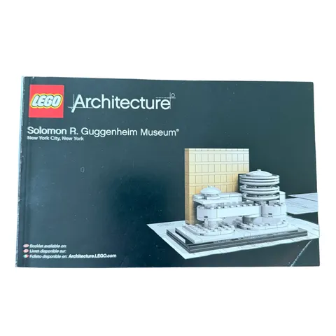 LEGO Architecture 21004 Solomon R Guggenheim Museum Instruction Manual Only