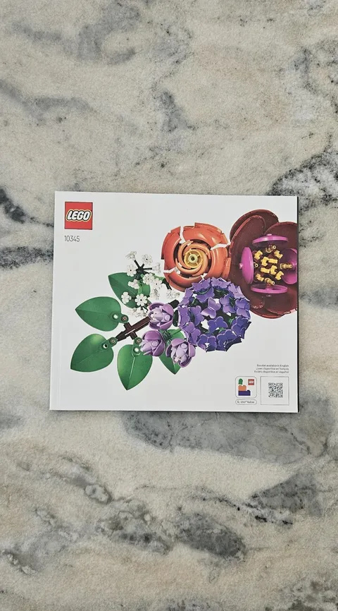 Lego 10345 Botanicals Flower Arrangement Instruction Manual Only
