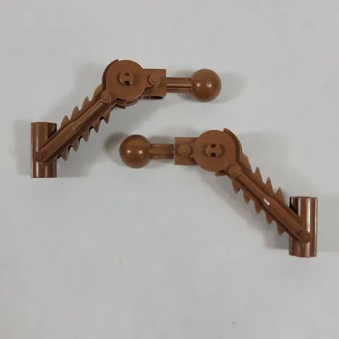 2X LEGO Bionicle LIGHT BROWN Ball Joint 5x7 Arm Dual Axle Part Lot x240 32476