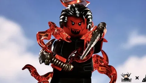 LEGO Marvel X-men Azazel custom minifigure by Boss & Hera