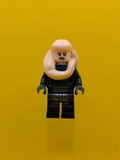 Bib Fortuna sw1383 Black Robe, Dark Silver Armor Star Wars Lego Minifigure