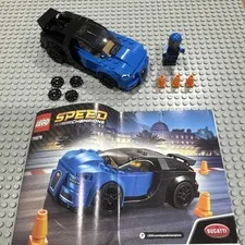 LEGO Speed Champions Bugatti Chiron 75878 Complete w/ Instructions No Box used 