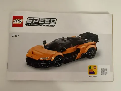 Lego Speed Champions 77257 McLaren W1 Instructions Manual