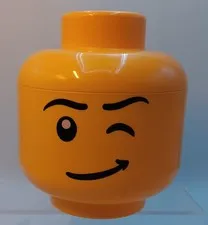 Lego Head Storage Container 6"x7"