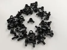 LEGO x50 NEW Black Technic Axle and Pin Connector Hub 2 Perpendicular  # 10197