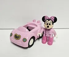 Lego Duplo Minnie Mouse Car With Minnie Pink Birthday Party 10873