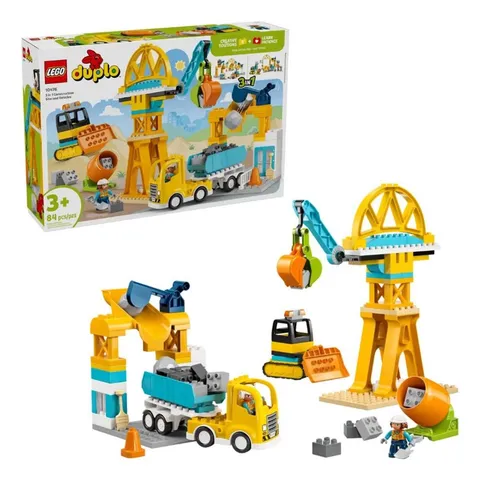 LEGO® DUPLO 3 in 1 Construction Site and Vehicles 10476 Building Set