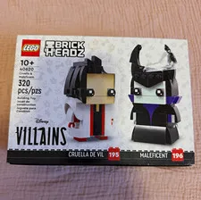 LEGO BrickHeadz Disney Villains Cruella & Maleficent Set 40620 320 pcs 10+